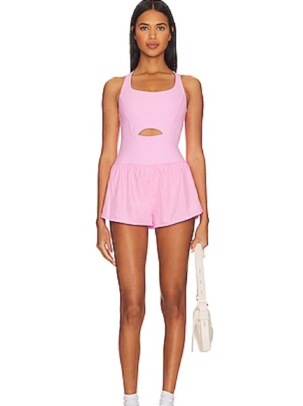 Free People Movement Righteous Runsie in summer loving Pink Romper Large